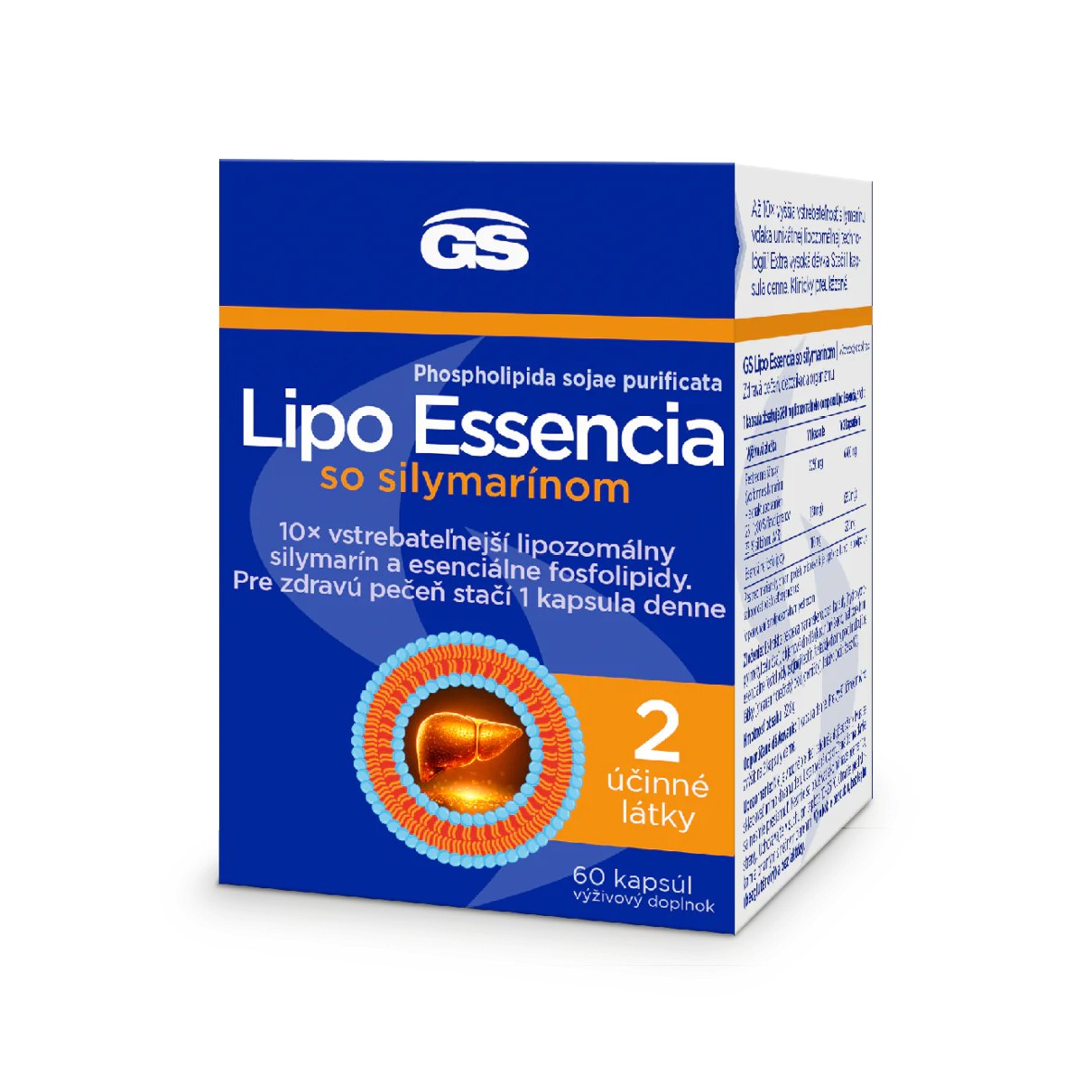 GS Lipo Essencia so silymarínom, 60 kapsúl